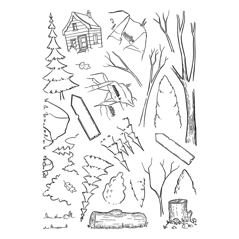 Spellbinders Storybook Illustrations Clear Stamp Set Into the Wild by Josh Griffiths (STP-287) Spellbinders Storybook Illustrations Clear Stamp Set Into the Wild by Josh Griffiths (STP-287)
