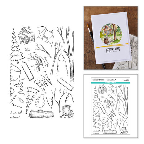 Spellbinders Storybook Illustrations Clear Stamp Set Into the Wild by Josh Griffiths (STP-287) Spellbinders Storybook Illustrations Clear Stamp Set Into the Wild by Josh Griffiths (STP-287)