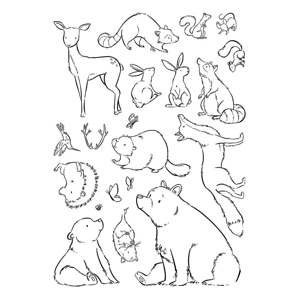 Spellbinders Storybook Illustrations Clear Stamp Set Wild Friends by Josh Griffiths (STP-286) Spellbinders Storybook Illustrations Clear Stamp Set Wild Friends by Josh Griffiths (STP-286)