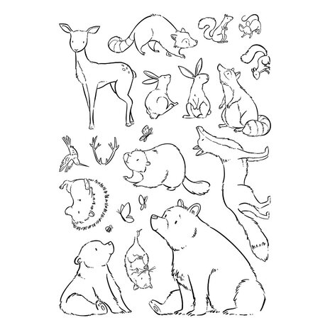 Spellbinders Storybook Illustrations Clear Stamp Set Wild Friends by Josh Griffiths (STP-286) Spellbinders Storybook Illustrations Clear Stamp Set Wild Friends by Josh Griffiths (STP-286)