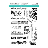 Spellbinders Storybook Illustrations Clear Stamp Set Words for the Wild by Josh Griffiths (STP-288)