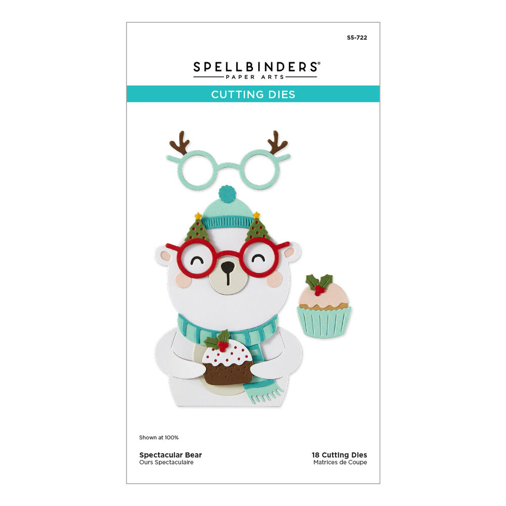 Spellbinders Spectacular Christmas Etched Dies Bear (S5-722) Spellbinders Spectacular Christmas Etched Dies Bear (S5-722)