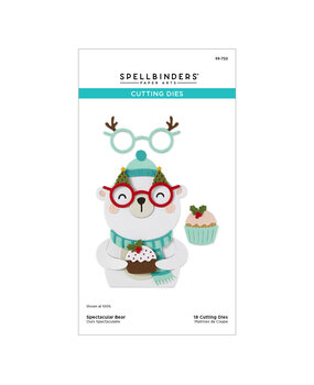 Spellbinders Spectacular Christmas Etched Dies Bear (S5-722) Spellbinders Spectacular Christmas Etched Dies Bear (S5-722)