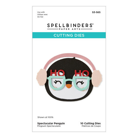 Spellbinders Spectacular Christmas Etched Dies Penguin (S3-565)