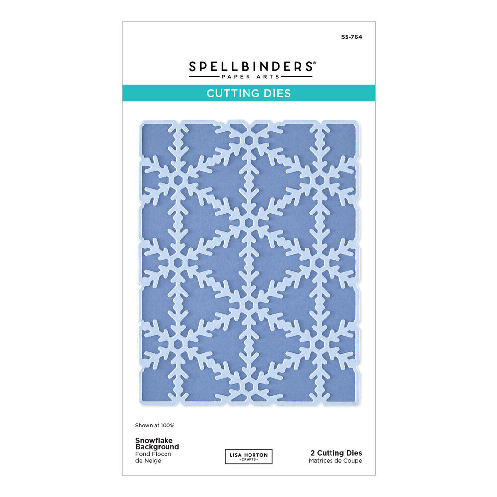 Spellbinders Snowflake Kisses Etched Dies Snowflake Background by Lisa Horton (S5-764) Spellbinders Snowflake Kisses Etched Dies Snowflake Background by Lisa Horton (S5-764)