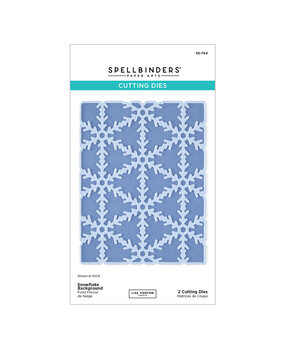 Spellbinders Snowflake Kisses Etched Dies Snowflake Background by Lisa Horton (S5-764)