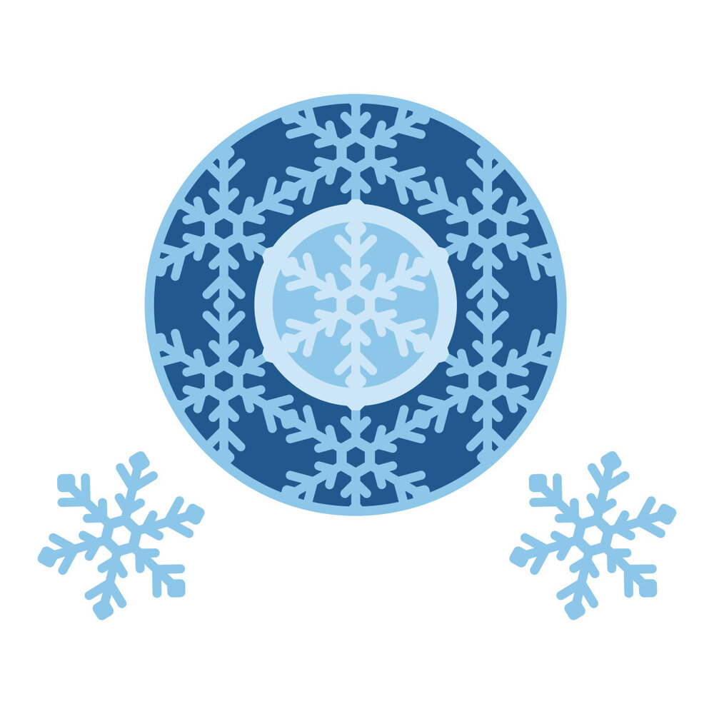 Spellbinders Snowflake Kisses Etched Dies Snowflake Wreath by Lisa Horton (S5-763) Spellbinders Snowflake Kisses Etched Dies Snowflake Wreath by Lisa Horton (S5-763)