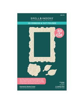 Spellbinders Simply Made 3D Emboss & Cut Folder Greenwich Market Frame (E3D-174)