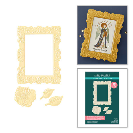 Spellbinders Simply Made 3D Emboss & Cut Folder Greenwich Market Frame (E3D-174) Spellbinders Simply Made 3D Emboss & Cut Folder Greenwich Market Frame (E3D-174)