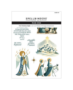 Spellbinders Simply Made Rub-Ons First Christmas Night (SCSR-017)