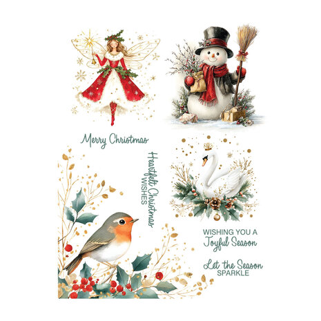 Spellbinders Simply Made Rub-Ons Joyful Season (SCSR-014)
