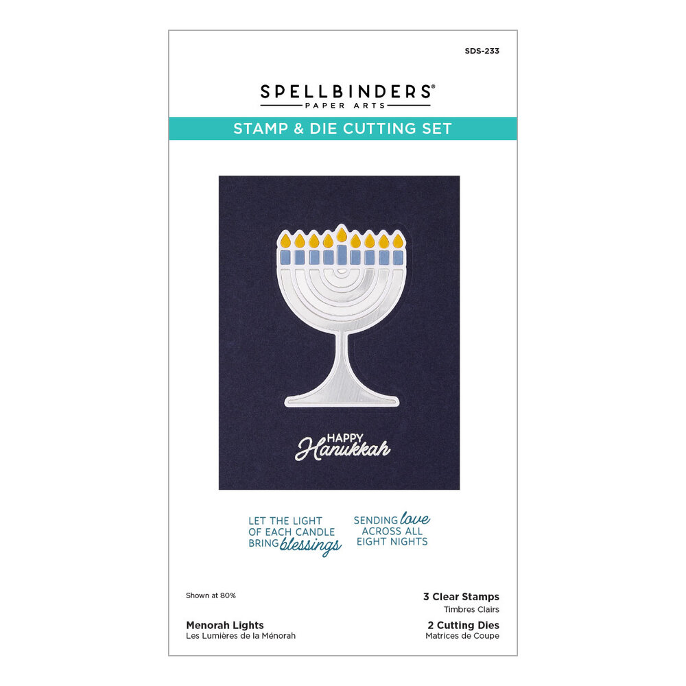 Spellbinders Menorah Lights Stamp & Die Set (SDS-233) Spellbinders Menorah Lights Stamp & Die Set (SDS-233)