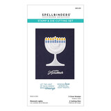Spellbinders Menorah Lights Stamp & Die Set (SDS-233)