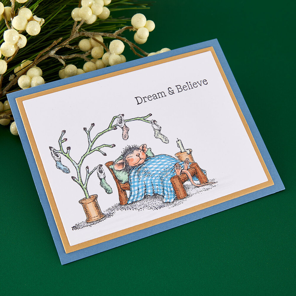 Spellbinders Holiday Dreams Cling Rubber Stamp Set by House-Mouse Designs (RSC-075) Spellbinders Holiday Dreams Cling Rubber Stamp Set by House-Mouse Designs (RSC-075)