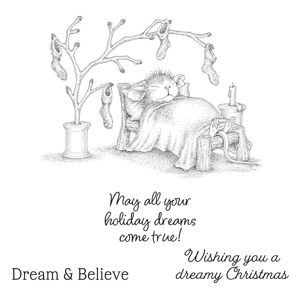 Spellbinders Holiday Dreams Cling Rubber Stamp Set by House-Mouse Designs (RSC-075) Spellbinders Holiday Dreams Cling Rubber Stamp Set by House-Mouse Designs (RSC-075)
