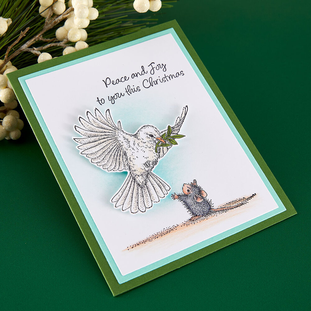 Spellbinders Holiday Dreams Cling Rubber Stamp Set Sending Peace by House-Mouse Designs (RSC-076) Spellbinders Holiday Dreams Cling Rubber Stamp Set Sending Peace by House-Mouse Designs (RSC-076)