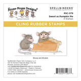 Spellbinders Holiday Dreams Cling Rubber Stamp Set Sweet as Pumpkin Pie by House-Mouse Designs (RSC-079)