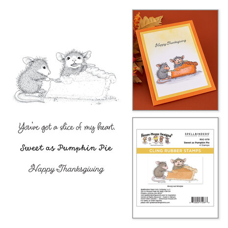 Spellbinders Holiday Dreams Cling Rubber Stamp Set Sweet as Pumpkin Pie by House-Mouse Designs (RSC-079) Spellbinders Holiday Dreams Cling Rubber Stamp Set Sweet as Pumpkin Pie by House-Mouse Designs (RSC-079)