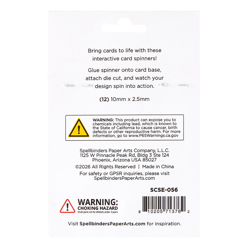 Spellbinders Finishing Touches Card Spinners Large (12pcs) (SCSE-056) Spellbinders Finishing Touches Card Spinners Large (12pcs) (SCSE-056)