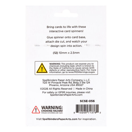 Spellbinders Finishing Touches Card Spinners Large (12pcs) (SCSE-056) Spellbinders Finishing Touches Card Spinners Large (12pcs) (SCSE-056)