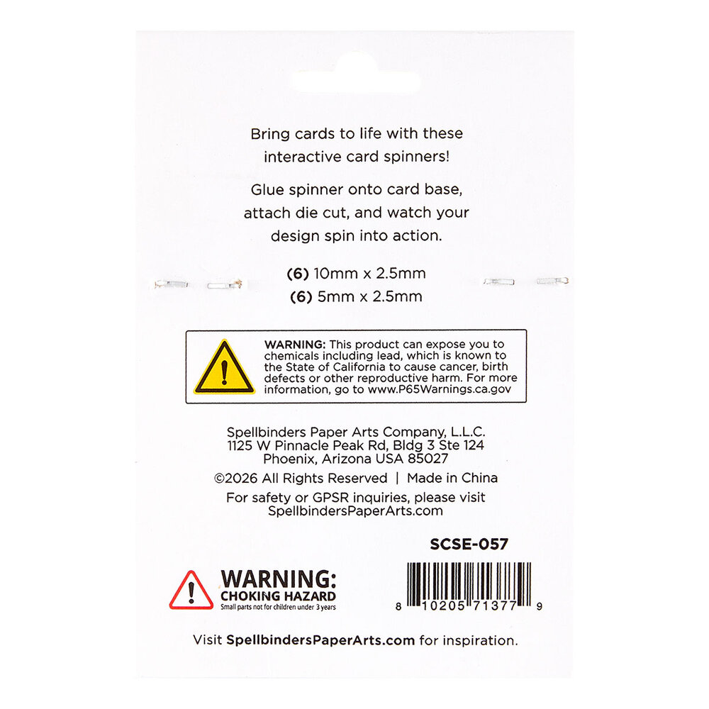 Spellbinders Finishing Touches Card Spinners Assortment (12pcs) (SCSE-057) Spellbinders Finishing Touches Card Spinners Assortment (12pcs) (SCSE-057)