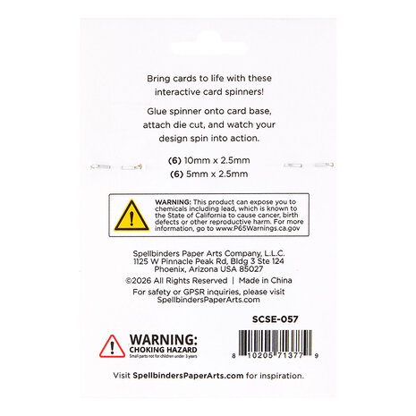 Spellbinders Finishing Touches Card Spinners Assortment (12pcs) (SCSE-057) Spellbinders Finishing Touches Card Spinners Assortment (12pcs) (SCSE-057)