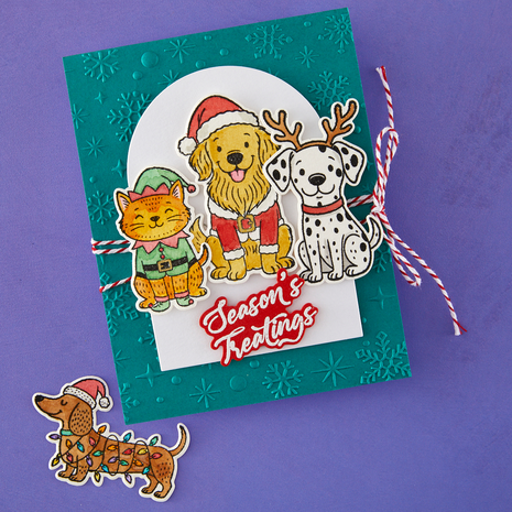 Spellbinders Christmas Pets Stamp & Die Bundle by Simon Hurley (BD-1094) Spellbinders Christmas Pets Stamp & Die Bundle by Simon Hurley (BD-1094)
