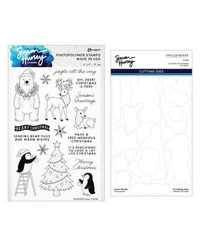 Spellbinders Polar Friends Stamp and Die Bundle by Simon Hurley (BD-1096) Spellbinders Polar Friends Stamp and Die Bundle by Simon Hurley (BD-1096)