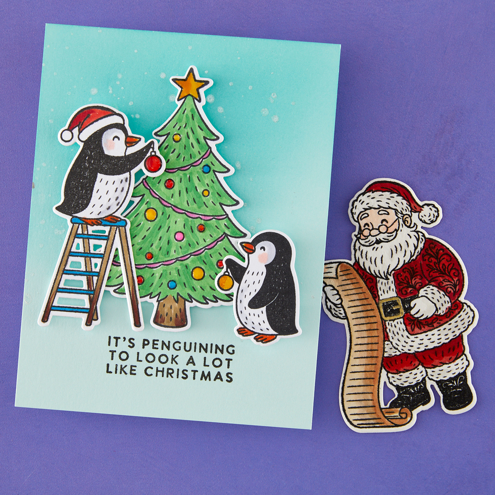 Spellbinders Polar Friends Stamp and Die Bundle by Simon Hurley (BD-1096) Spellbinders Polar Friends Stamp and Die Bundle by Simon Hurley (BD-1096)