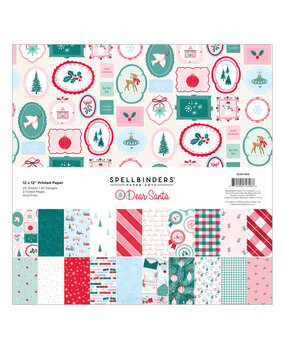 Spellbinders Dear Santa 12x12 Inch Paper Pack (SCSP-040)