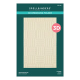 Spellbinders Dear Santa 3D Embossing Folder Diamond Blocks (E3D-184)