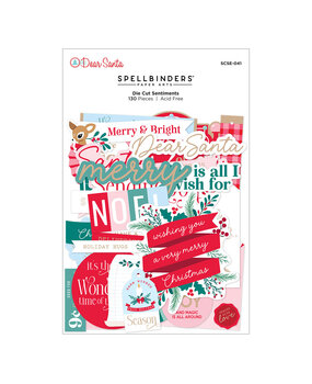 Spellbinders Dear Santa Die Cut Sentiments (SCSE-041)