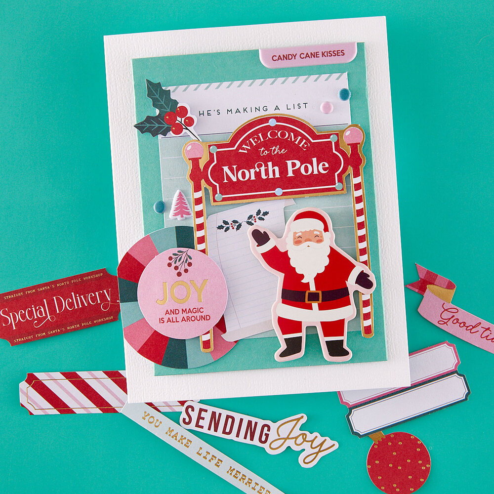Spellbinders Dear Santa Die Cut Sentiments (SCSE-041) Spellbinders Dear Santa Die Cut Sentiments (SCSE-041)