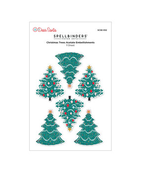 Spellbinders Dear Santa Dimensional Stickers Christmas Trees (SCSE-052)