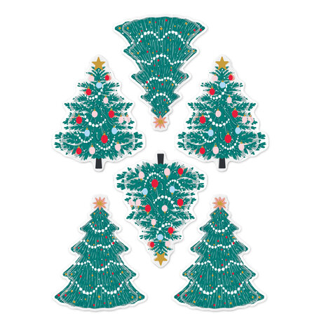 Spellbinders Dear Santa Dimensional Stickers Christmas Trees (SCSE-052) Spellbinders Dear Santa Dimensional Stickers Christmas Trees (SCSE-052)