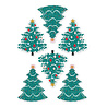 Spellbinders Dear Santa Dimensional Stickers Christmas Trees (SCSE-052) Spellbinders Dear Santa Dimensional Stickers Christmas Trees (SCSE-052)