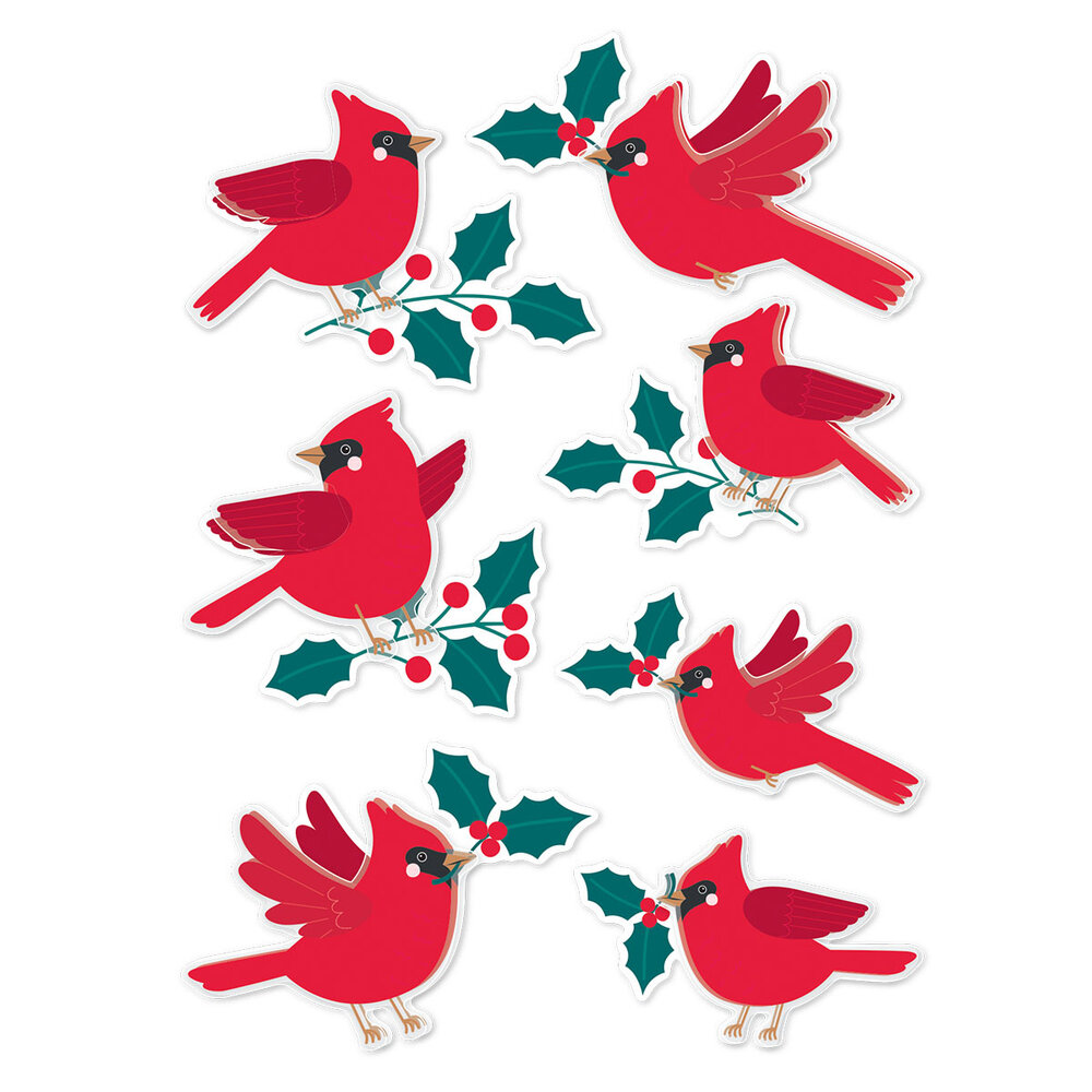 Spellbinders Dear Santa Dimensional Stickers Festive Birds (SCSE-050) Spellbinders Dear Santa Dimensional Stickers Festive Birds (SCSE-050)