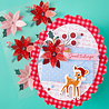 Spellbinders Dear Santa Dimensional Stickers Poinsettias (SCSE-049) Spellbinders Dear Santa Dimensional Stickers Poinsettias (SCSE-049)