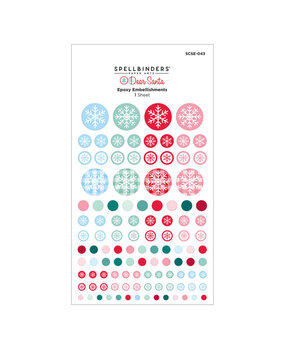 Spellbinders Dear Santa Epoxy Embellishments (SCSE-043)