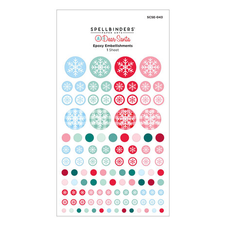 Spellbinders Dear Santa Epoxy Embellishments (SCSE-043) Spellbinders Dear Santa Epoxy Embellishments (SCSE-043)
