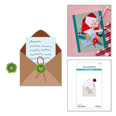 Spellbinders Dear Santa Etched Dies Happy Post Envelope (S4-1548) Spellbinders Dear Santa Etched Dies Happy Post Envelope (S4-1548)