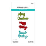 Spellbinders Dear Santa Etched Dies Merry Greetings (S4-1552)