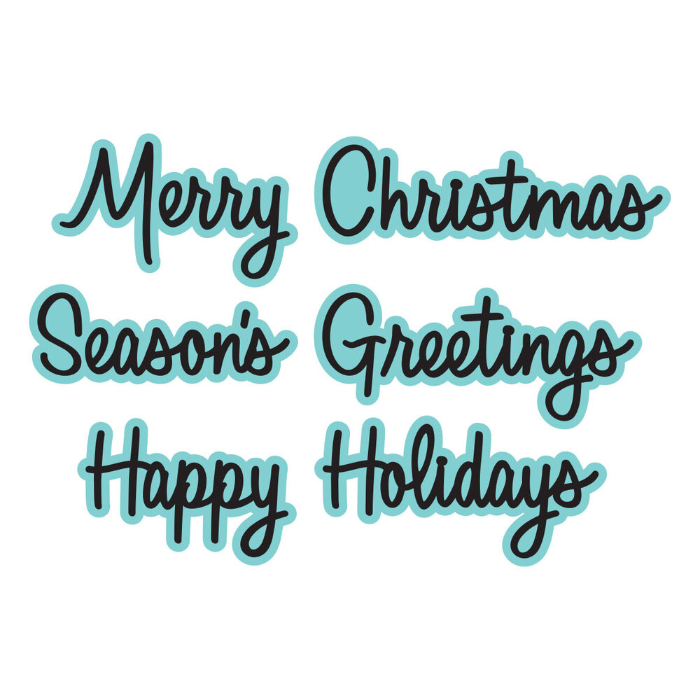 Spellbinders Dear Santa Etched Dies Merry Greetings (S4-1552) Spellbinders Dear Santa Etched Dies Merry Greetings (S4-1552)