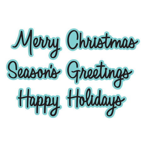 Spellbinders Dear Santa Etched Dies Merry Greetings (S4-1552) Spellbinders Dear Santa Etched Dies Merry Greetings (S4-1552)