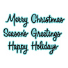 Spellbinders Dear Santa Etched Dies Merry Greetings (S4-1552) Spellbinders Dear Santa Etched Dies Merry Greetings (S4-1552)