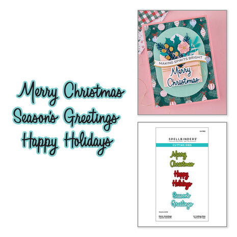 Spellbinders Dear Santa Etched Dies Merry Greetings (S4-1552) Spellbinders Dear Santa Etched Dies Merry Greetings (S4-1552)