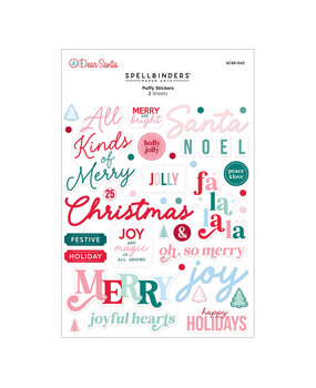 Spellbinders Dear Santa Puffy Stickers (SCSE-042)