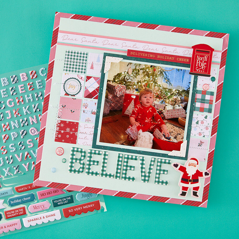 Spellbinders Dear Santa Puffy Stickers (SCSE-042) Spellbinders Dear Santa Puffy Stickers (SCSE-042)