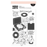 Hero Arts Vintage Vinyl Stamp & Cut Feeling Festive (DC335)
