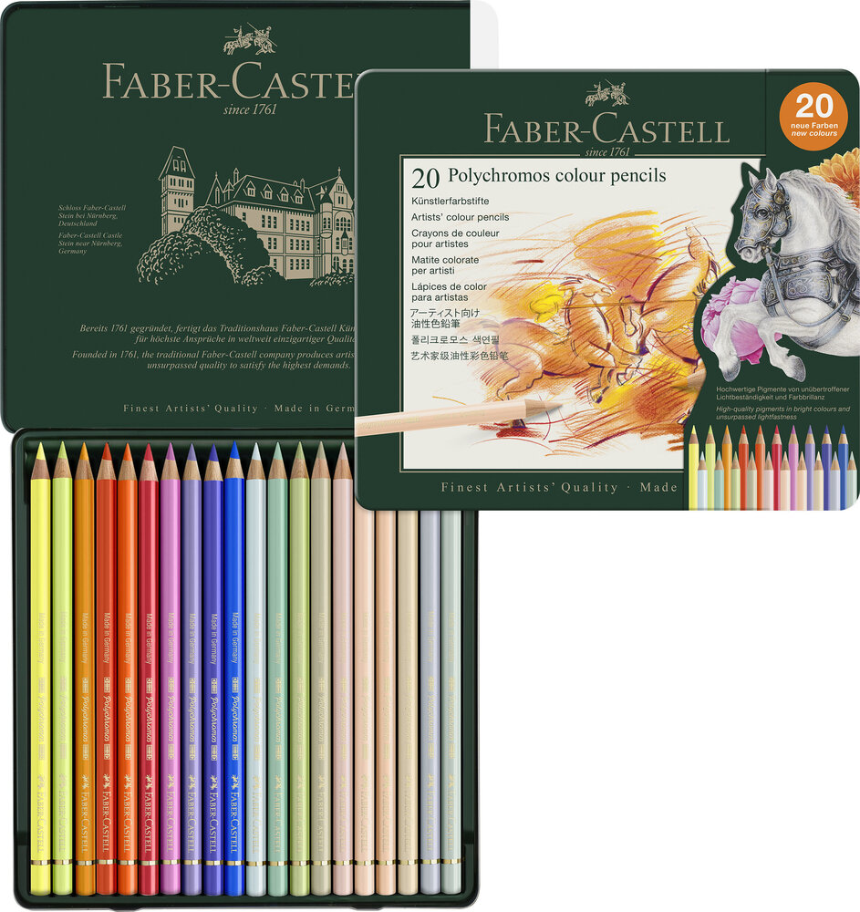 Faber Castell Kleurpotlood Polychromos Etui (20pcs) (FC-110020) Faber Castell Kleurpotlood Polychromos Etui (20pcs) (FC-110020)